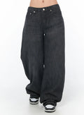 Tanya Baggy Dark Jeans CY513