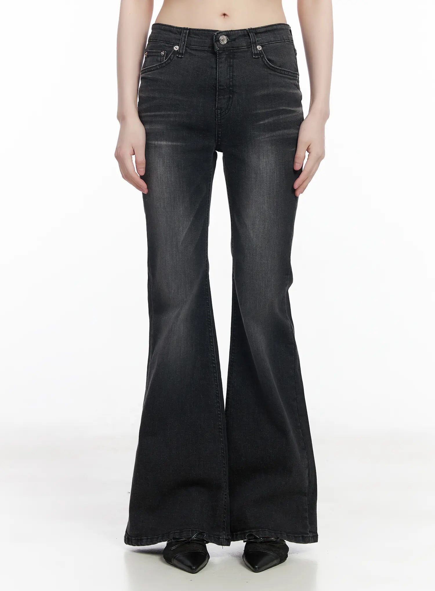 Gio Washed Bootcut Jeans CM524