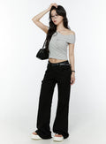 Amaiyah Low Rise Summer Bootcut Pants IY511