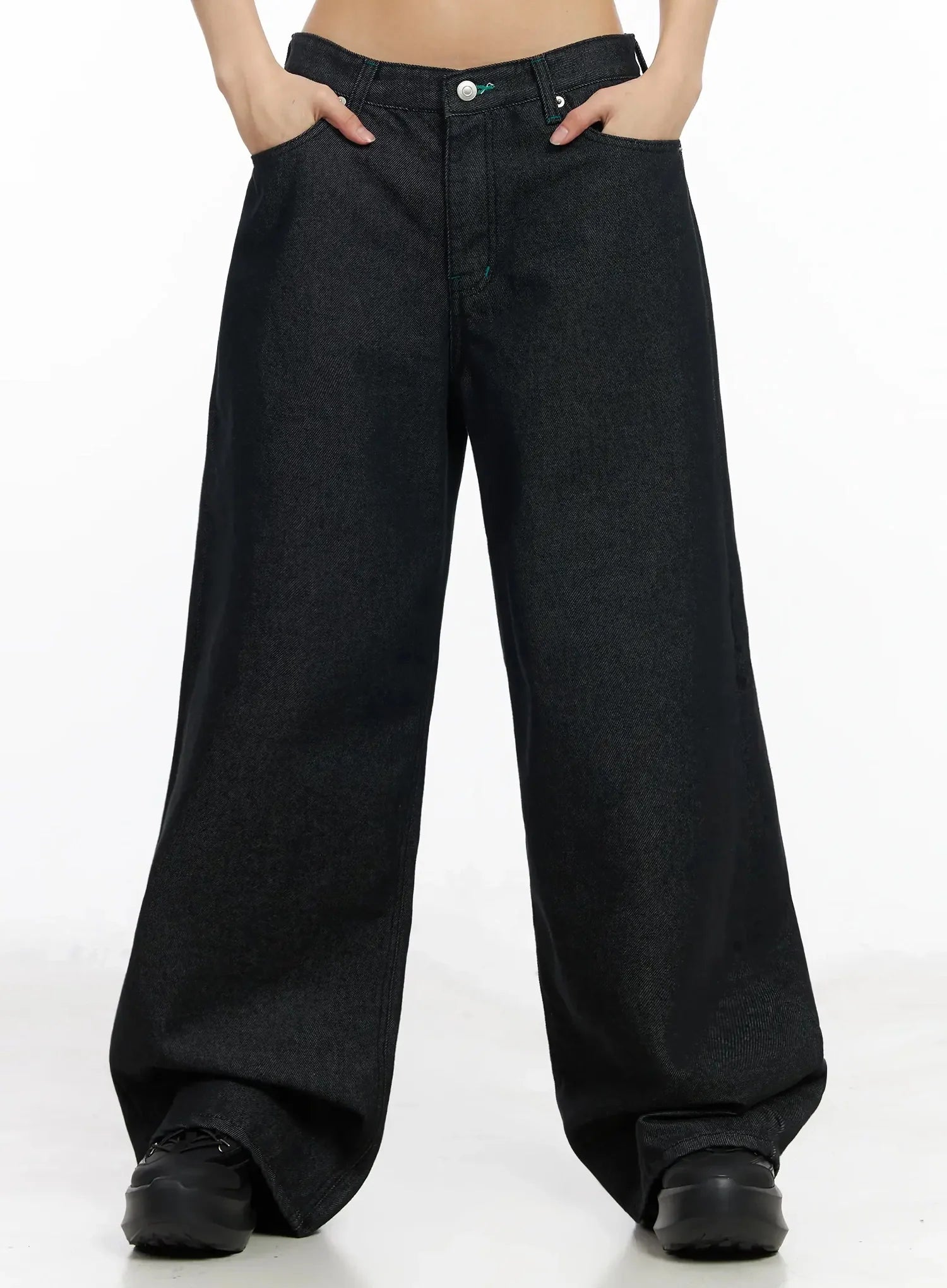 Ayah Casual Wide Leg Jeans IM530