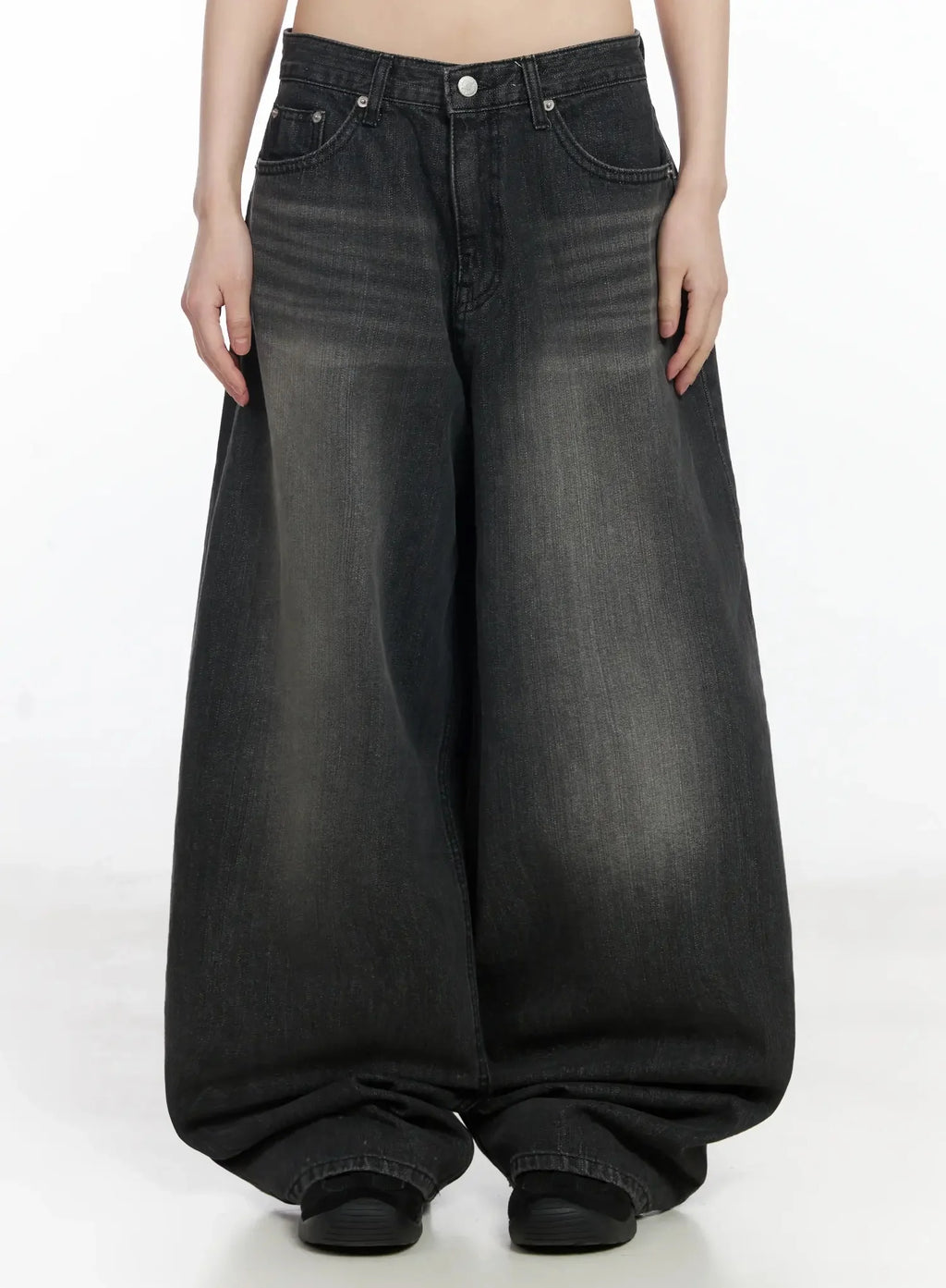 Romy Back-Belt Baggy Jeans IF505