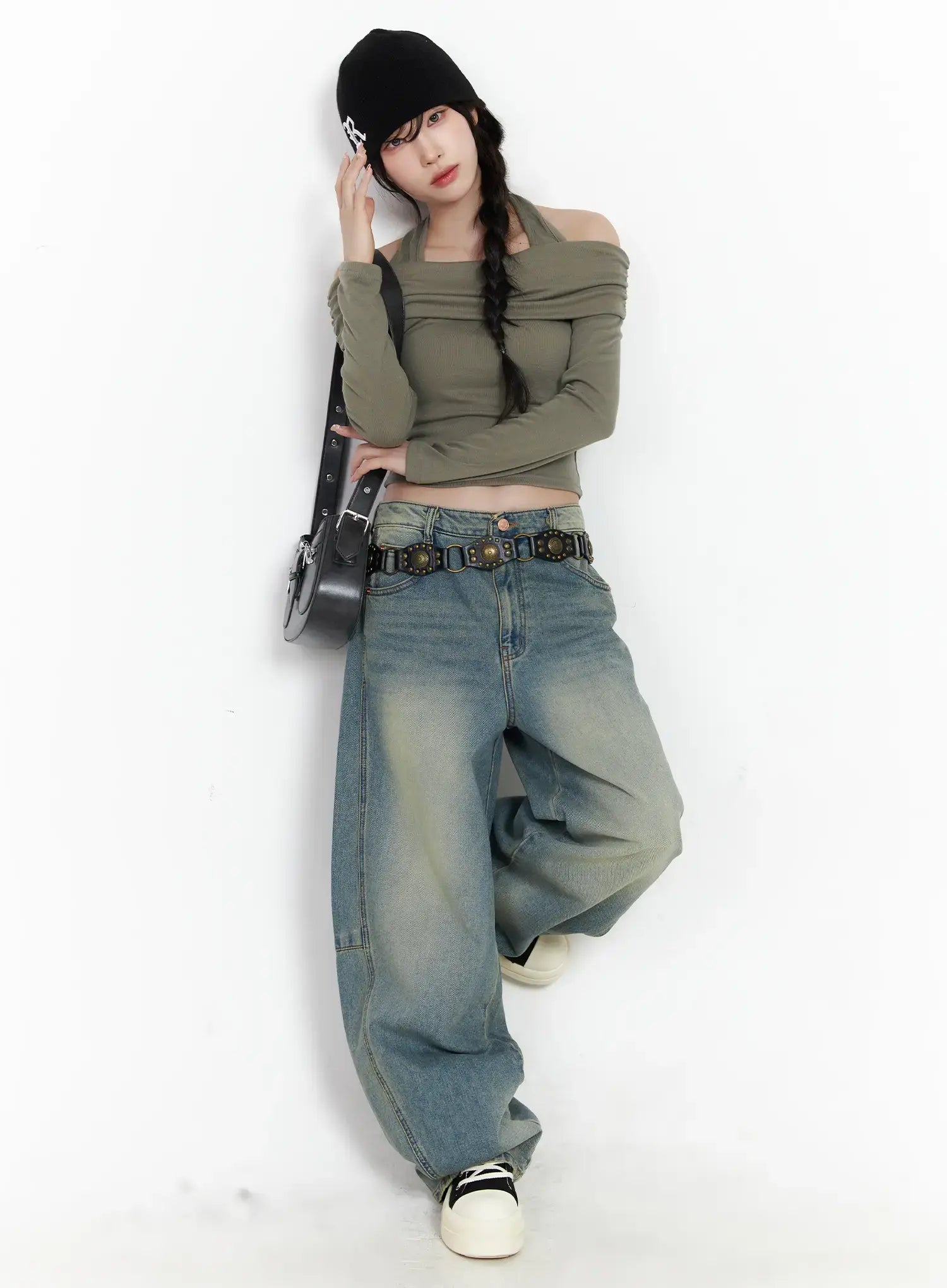 Mariah Wide Leg Baggy Jeans CJ526