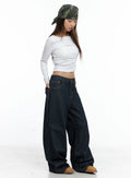 Giada Raw Indigo Wide-Leg Jeans CS505