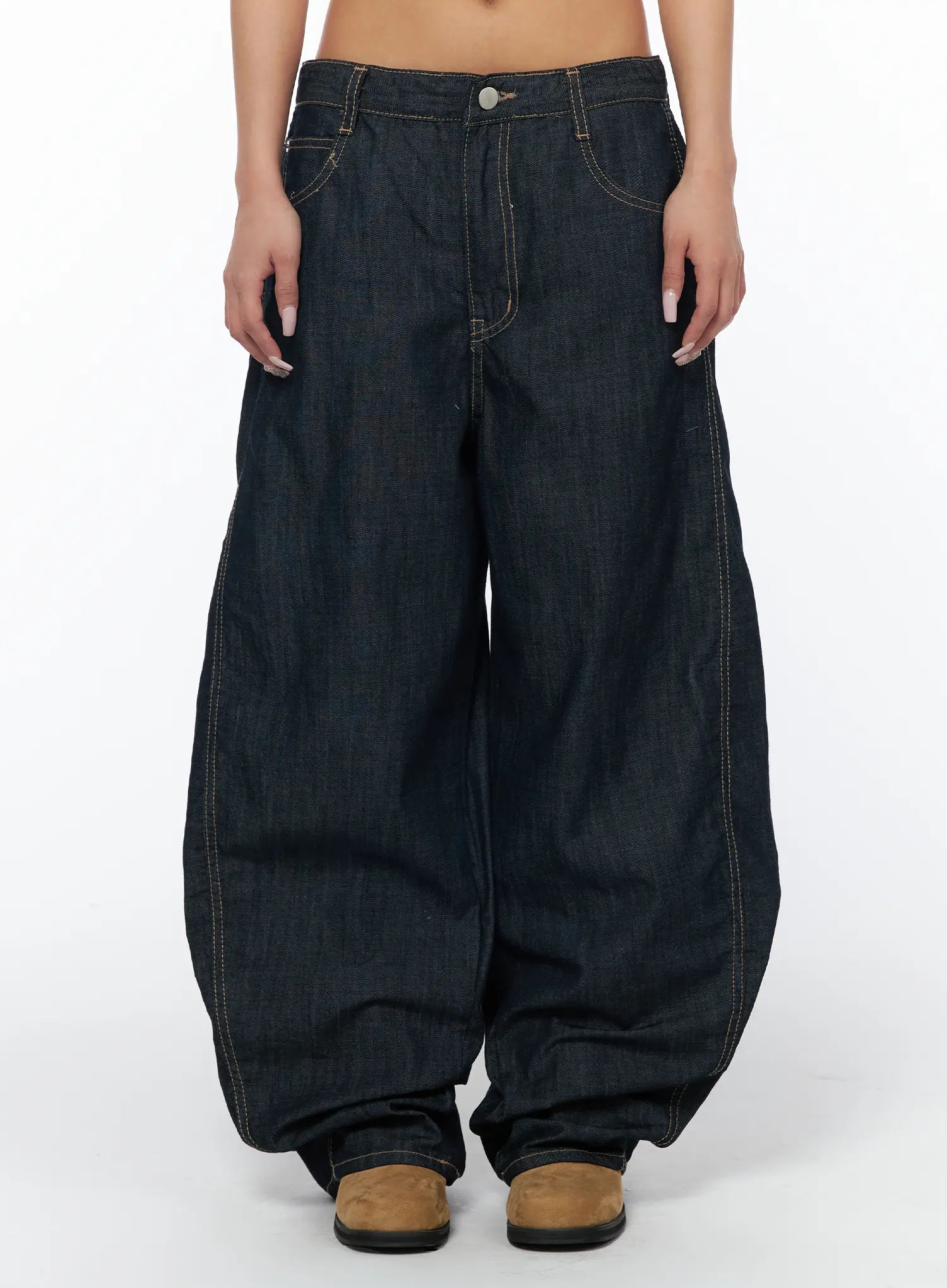 Juju Vintage Style Baggy Jeans CA516