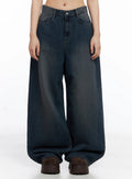 Adelyn Washed Baggy Jeans IS525