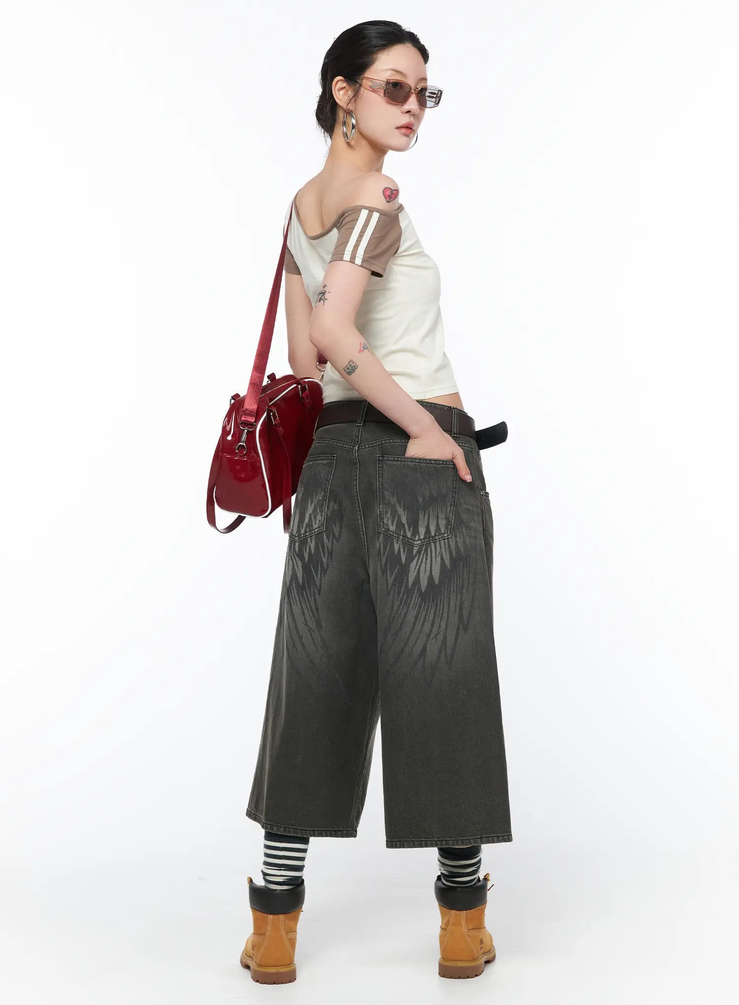 Vintage Style Baggy Denim Shorts CA524