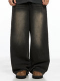 Men's Deep Washed Jeans IS502
