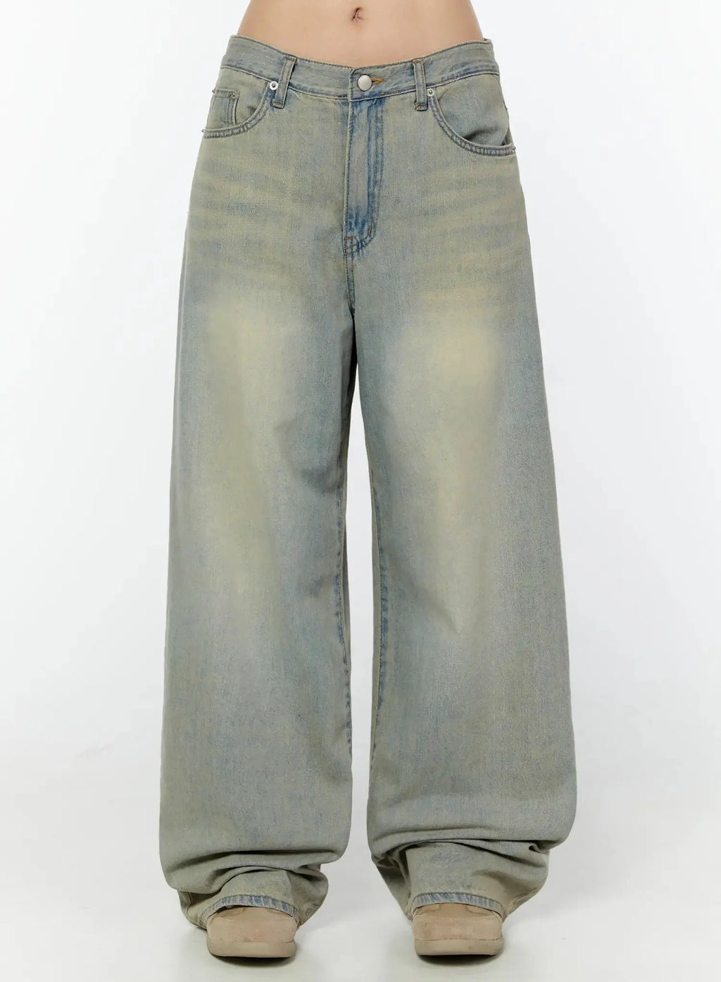 Naia Washed Baggy Jeans IU524