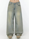 Naia Washed Baggy Jeans IU524