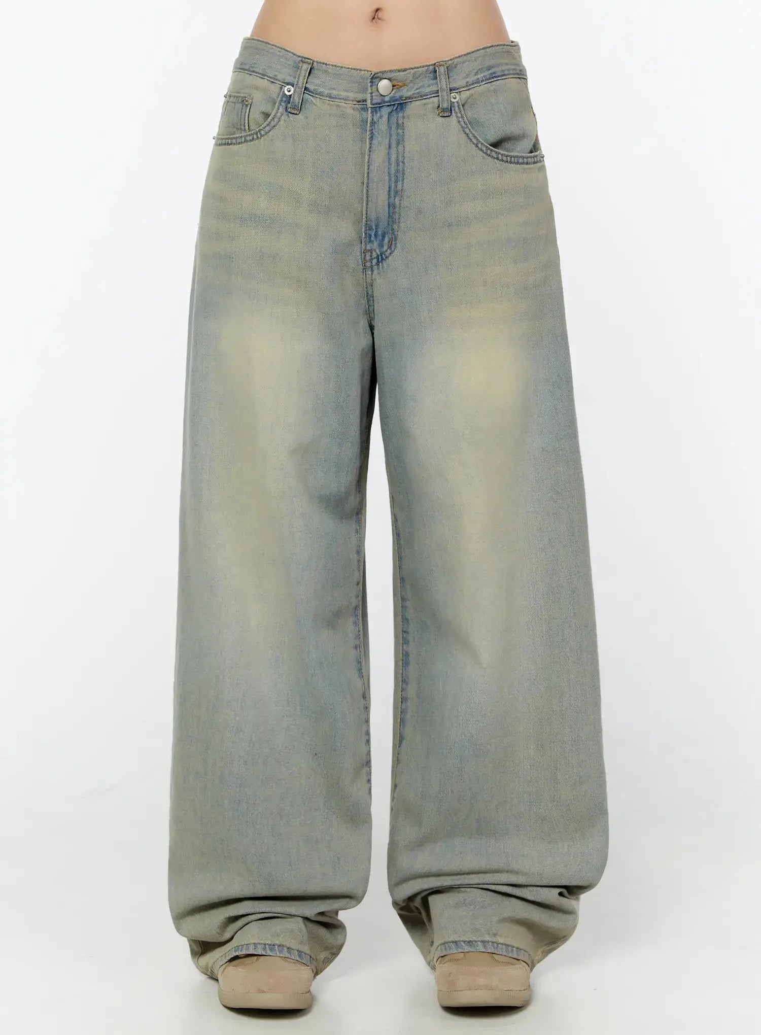Naia Washed Baggy Jeans IU524