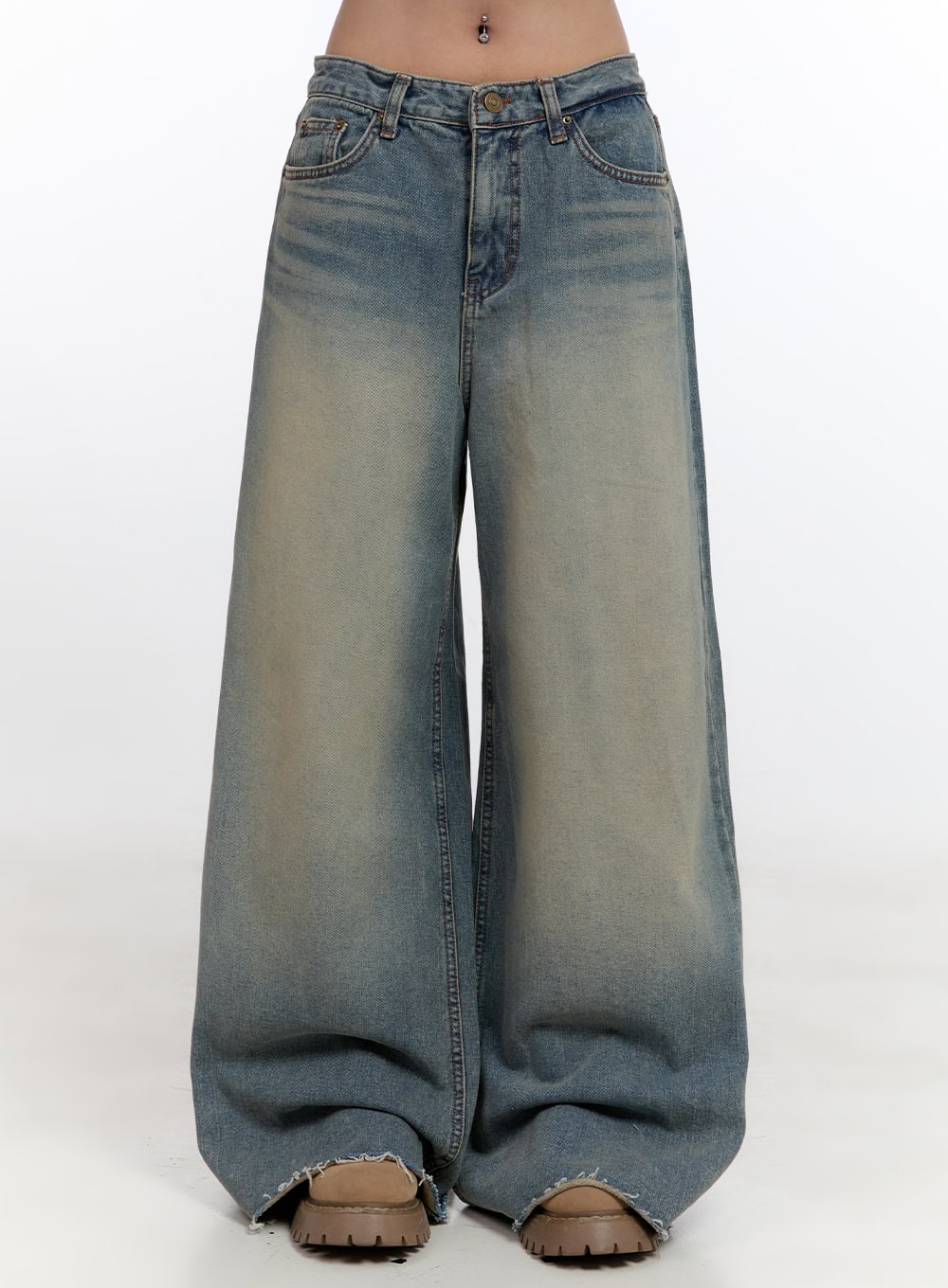 Felicia Cotton Wide Fit Baggy Jeans CN425