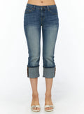 Rena Roll-Up Capri Jeans CU517
