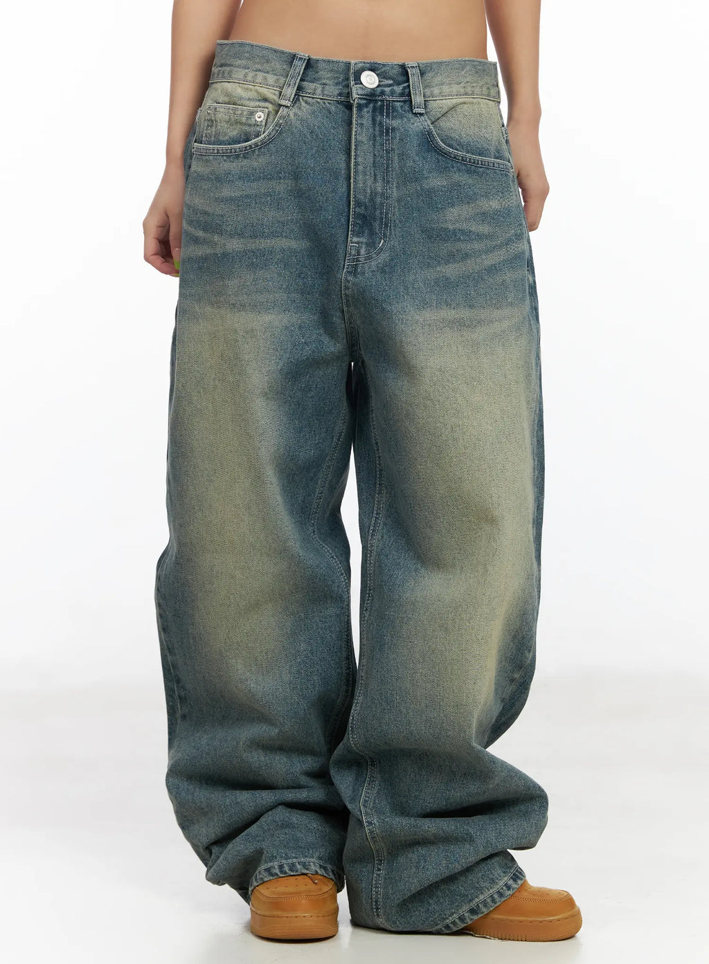Sol Vintage Washed Baggy Jeans CF512