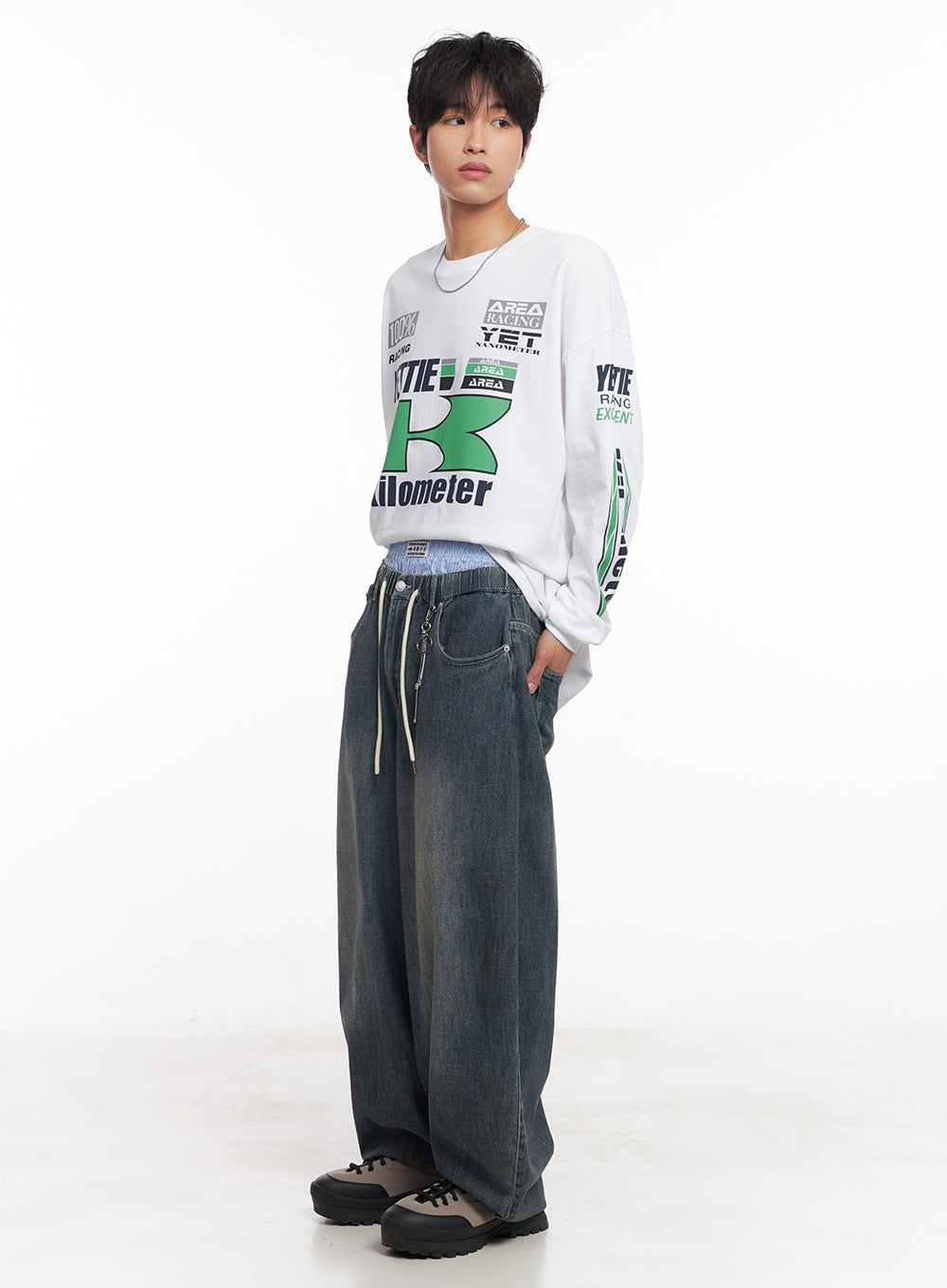 Men's Summer Drawstring Jeans IY508