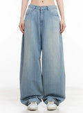 Rose Washed Baggy Summer Denim Jeans CU511