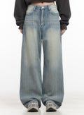 Nicola Washed Wide-Leg Jeans CF514