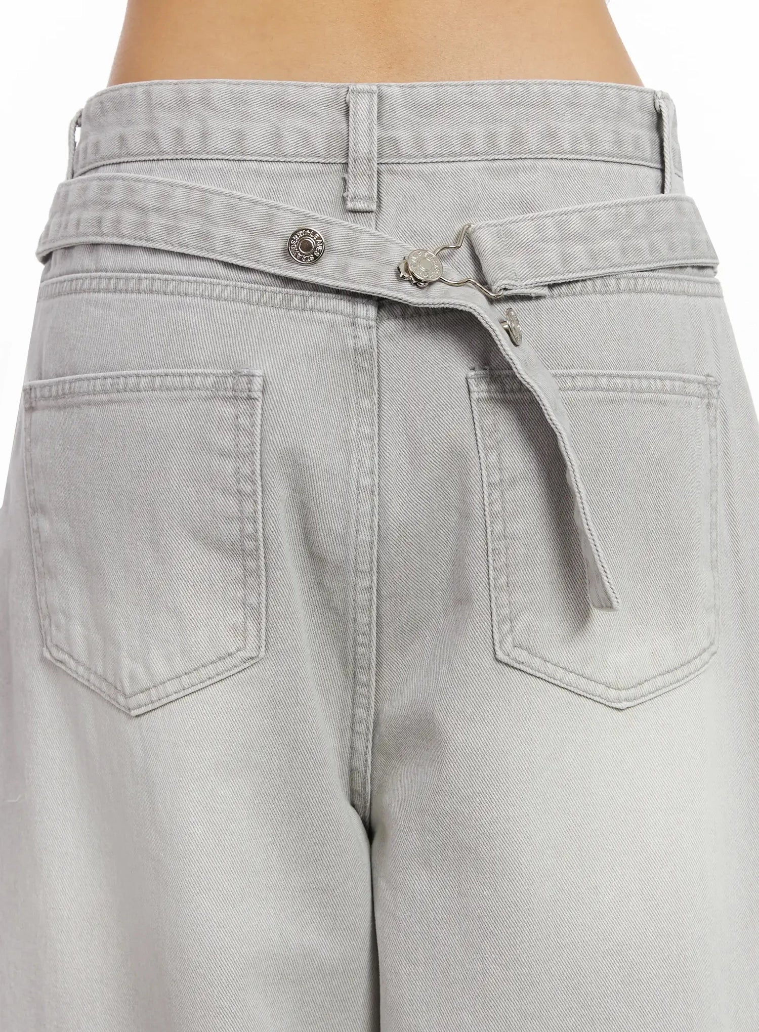 Cece Stone Washed Wide Leg Jeans IA508