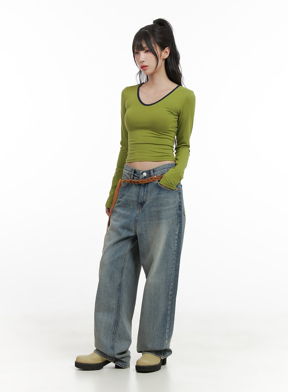 Millie Washed Baggy Jeans CG421