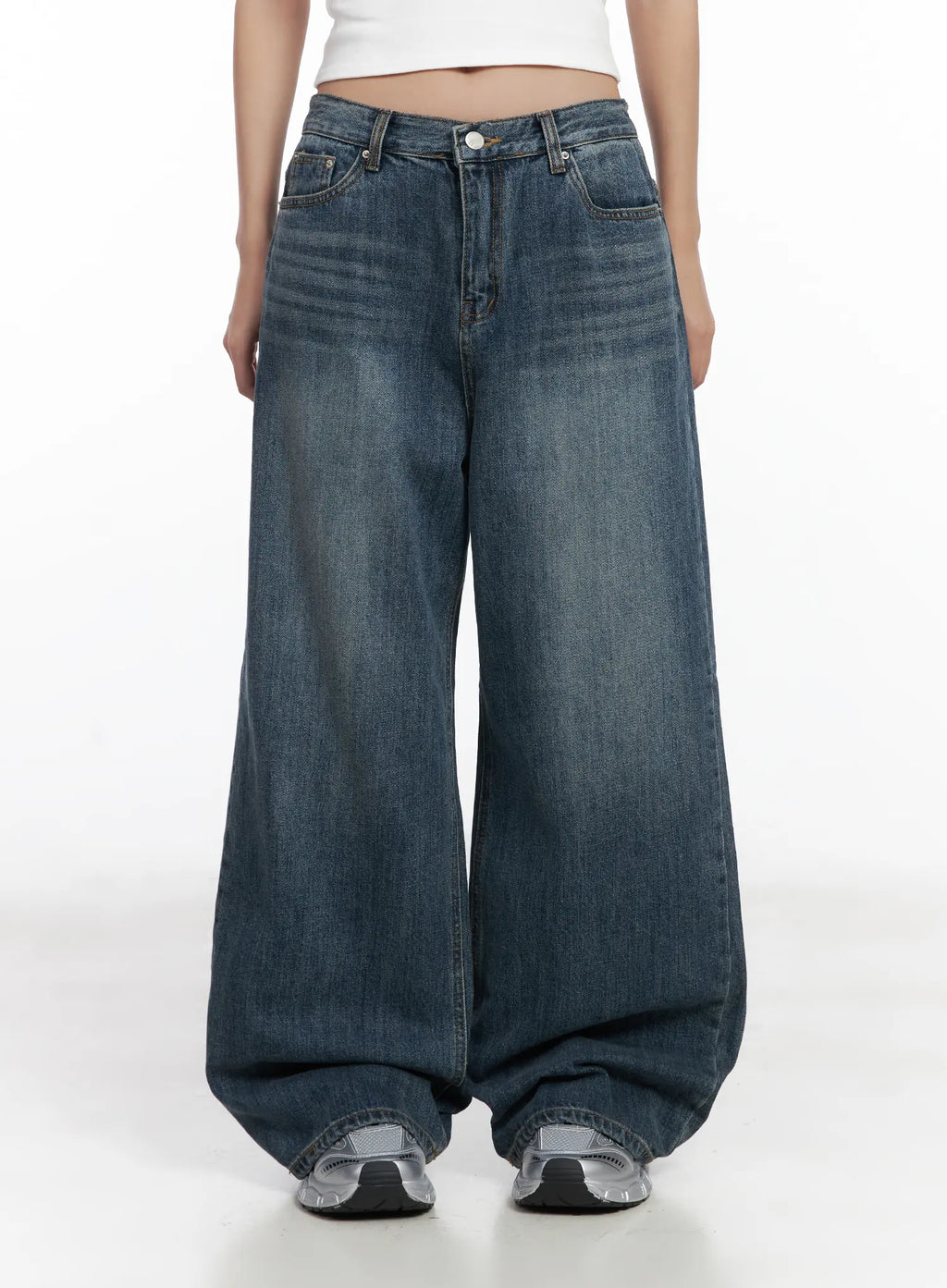 Aya Washed Baggy Jeans CN528