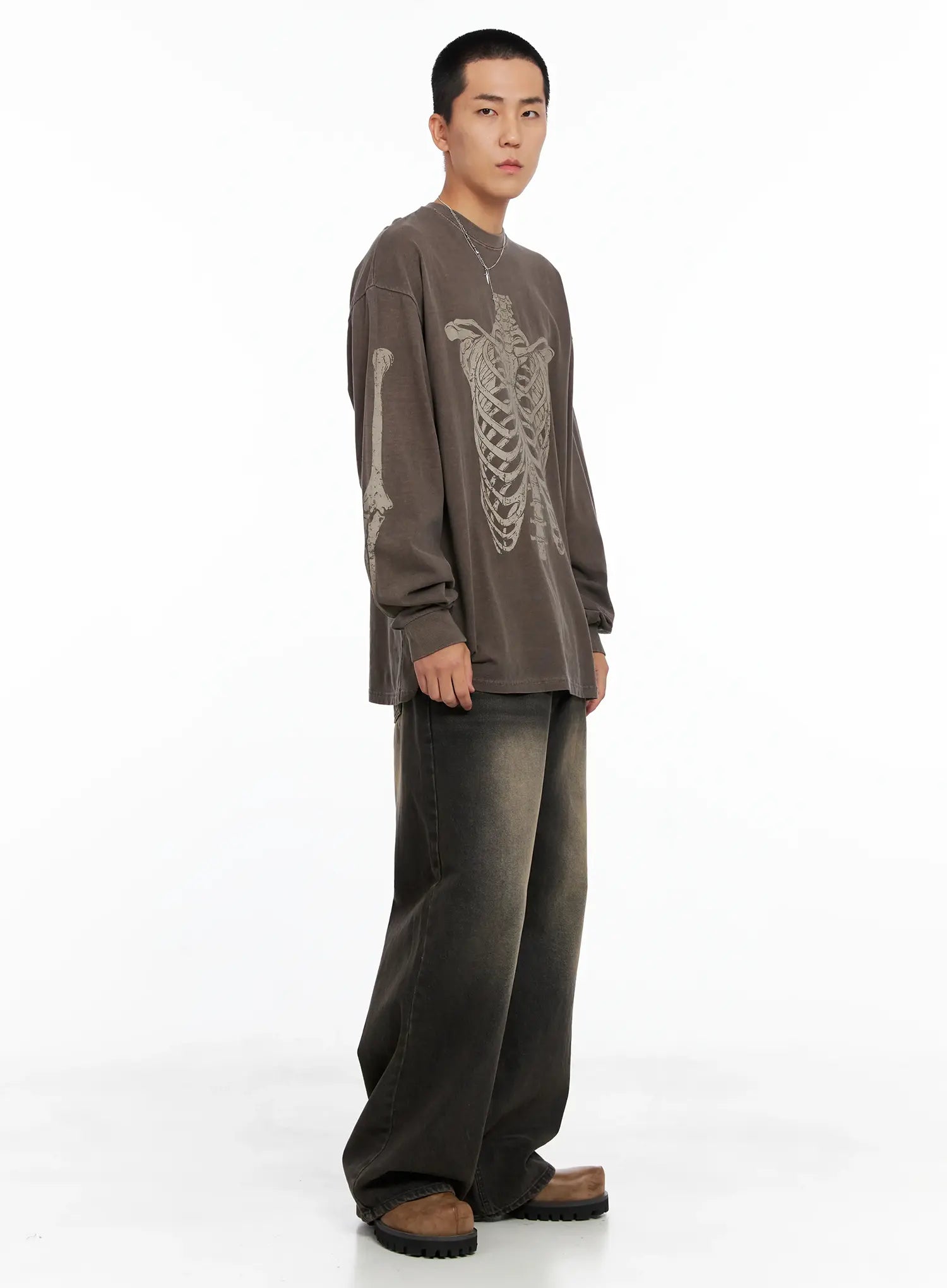 Men's Deep Washed Jeans IS502