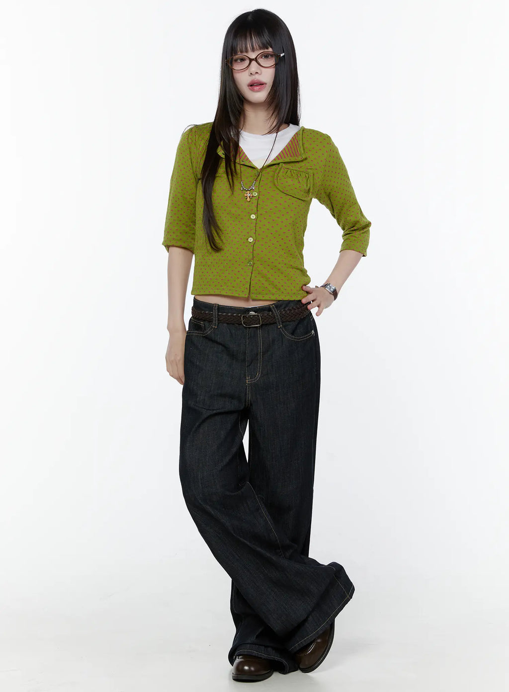 Alou No-Fade Wide-Leg Jeans CU505