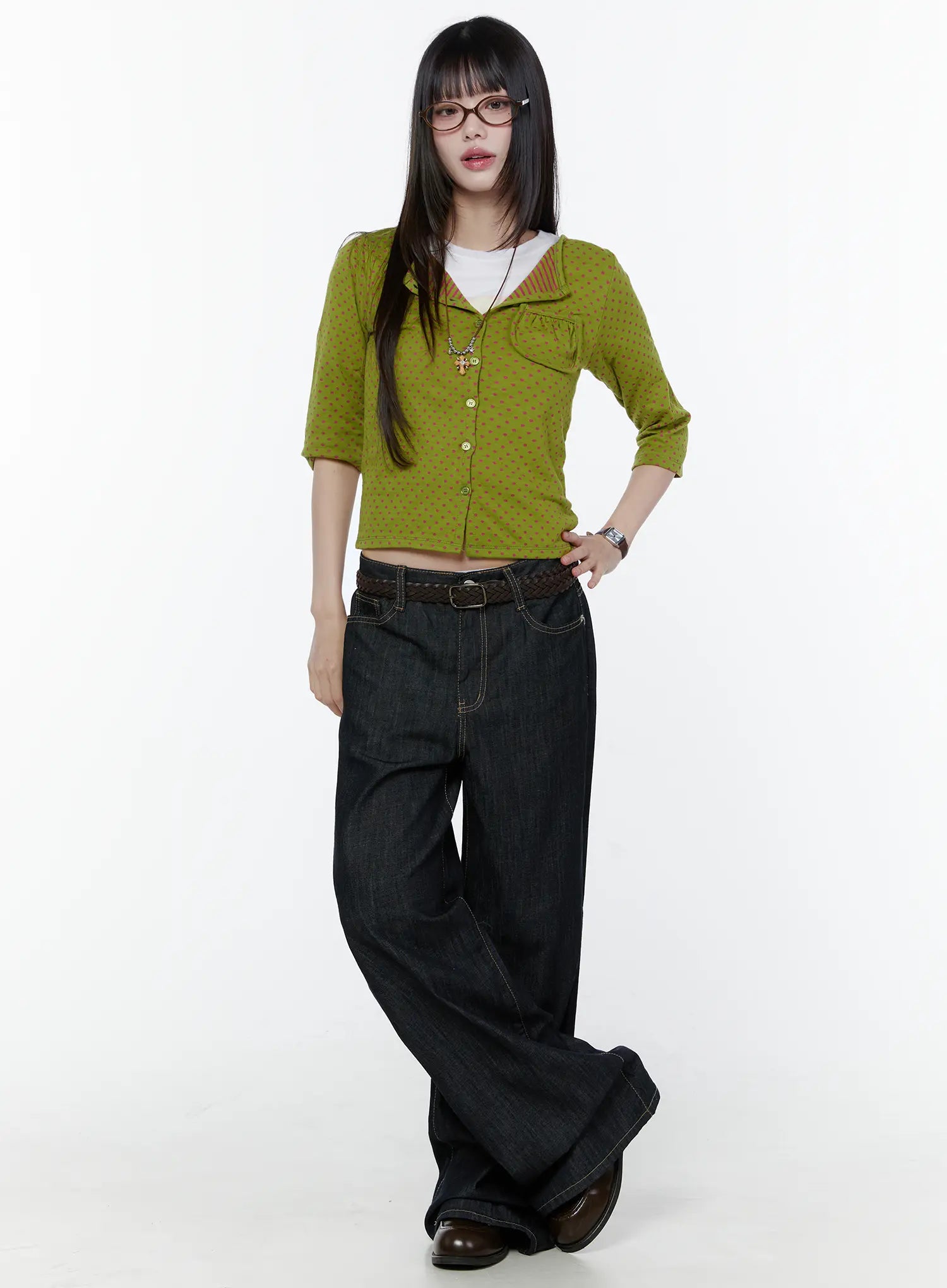 Alou No-Fade Wide-Leg Jeans CU505