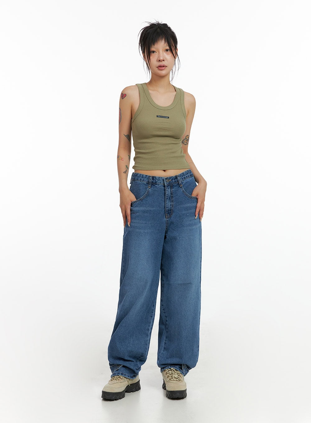Wide Leg Baggy Jeans CL415