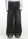 Men's Wide Leg Fit Denim Jeans IO417