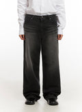 Men's Washed Relaxed-Fit Jeans ID406