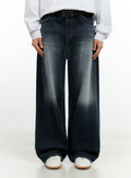 Men's Washed Denim Jeans IN411