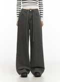 Emery Cotton Strap Baggy Jeans IO409