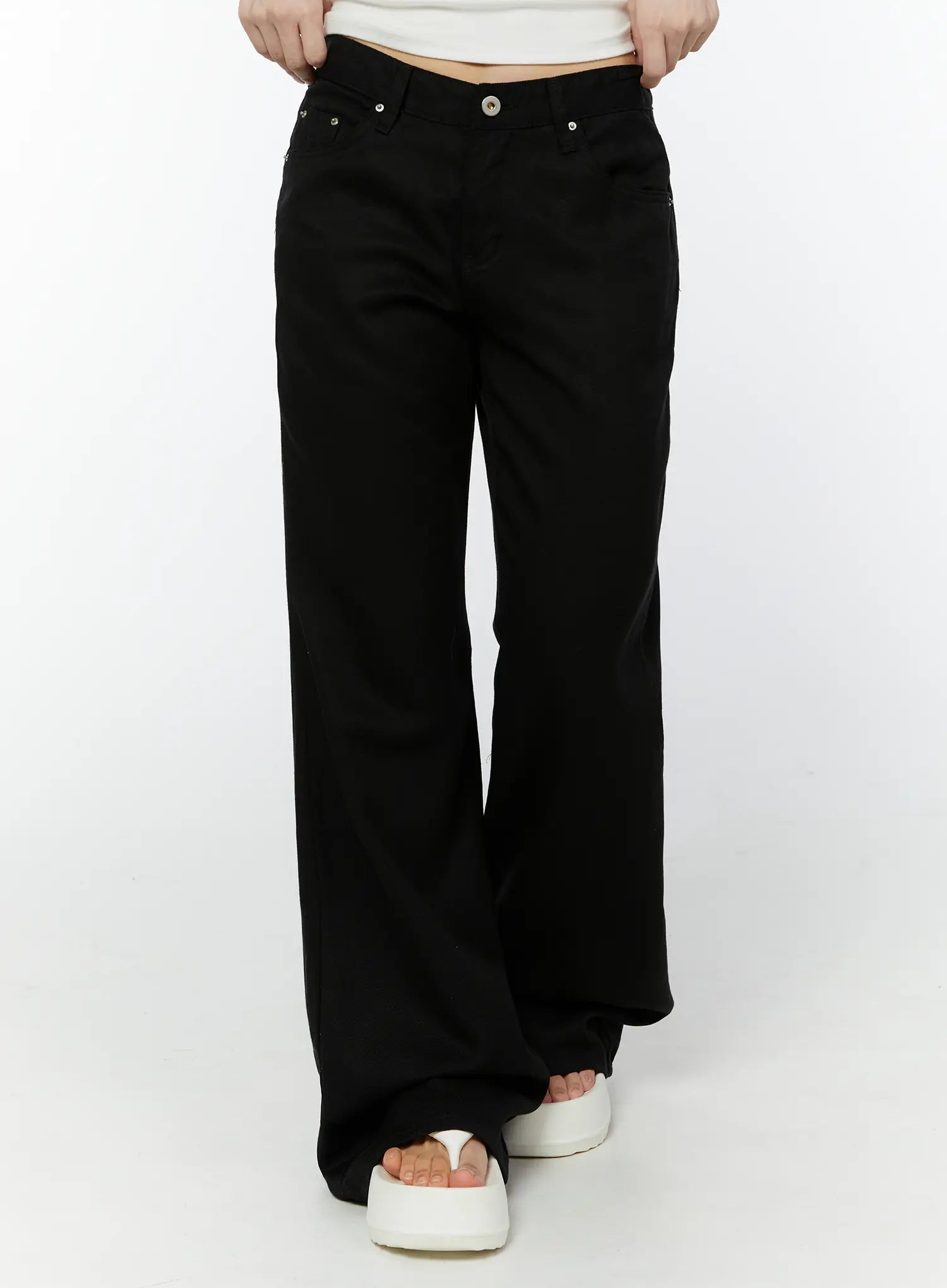 Amaiyah Low Rise Summer Bootcut Pants IY511