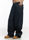 Micah Non-Fade Wide Leg Jeans CM525