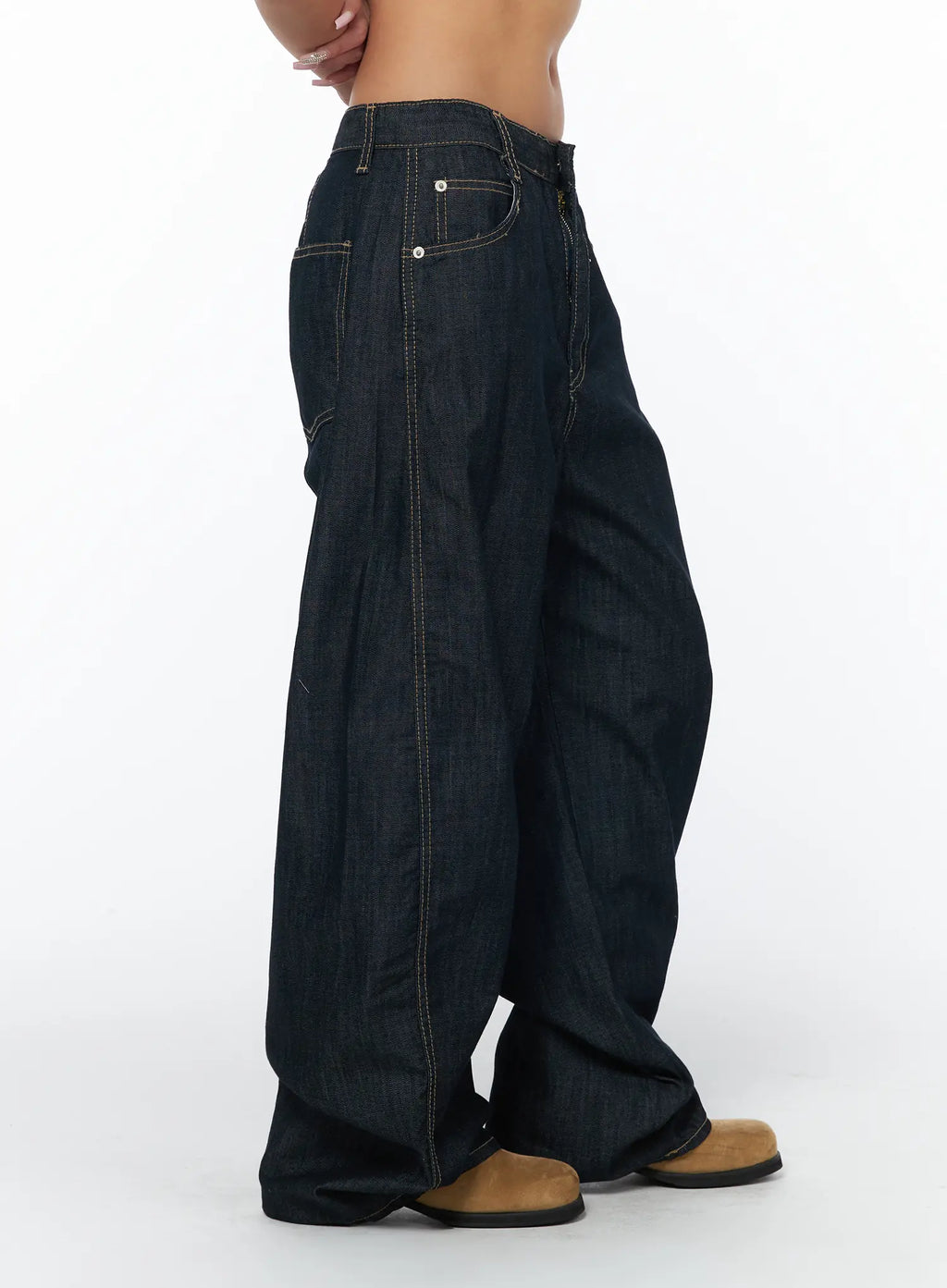 Juju Vintage Style Baggy Jeans CA516
