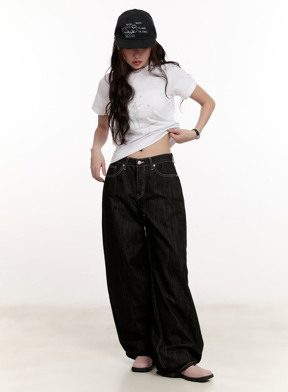 Trinity Stitched Baggy Jeans CM510