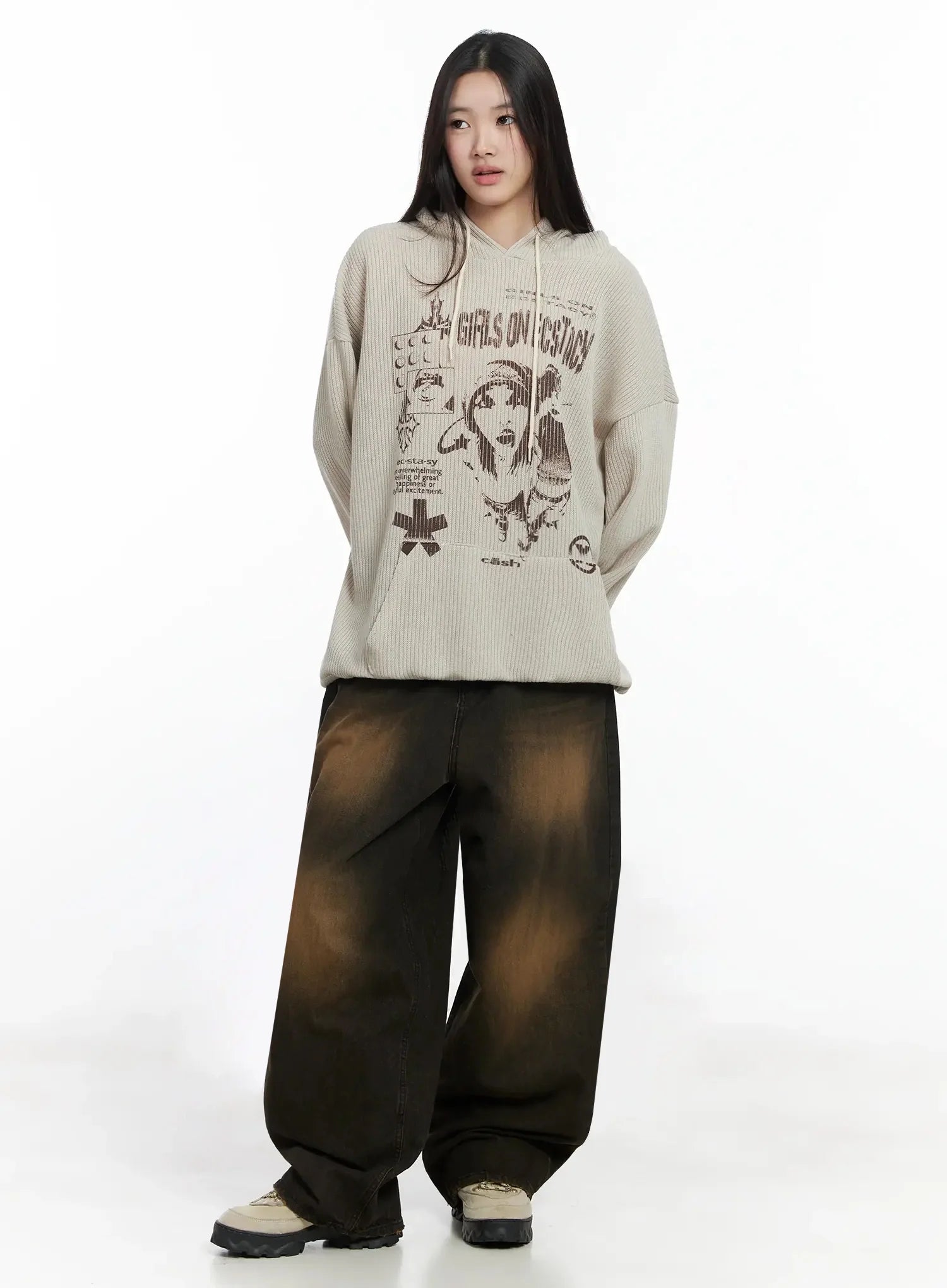 Alayna Vintage Wash Baggy Jeans IM502