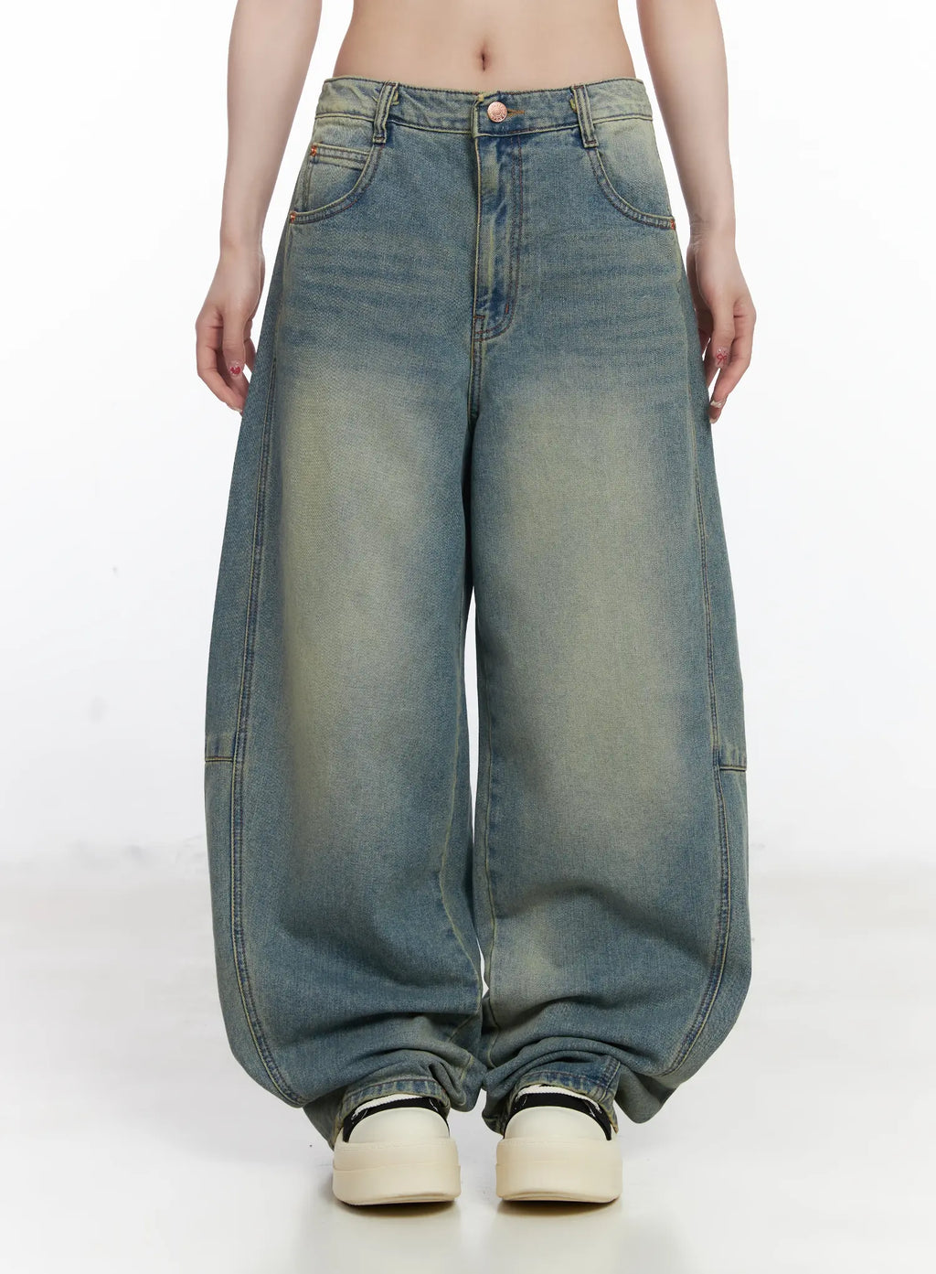 Mariah Wide Leg Baggy Jeans CJ526