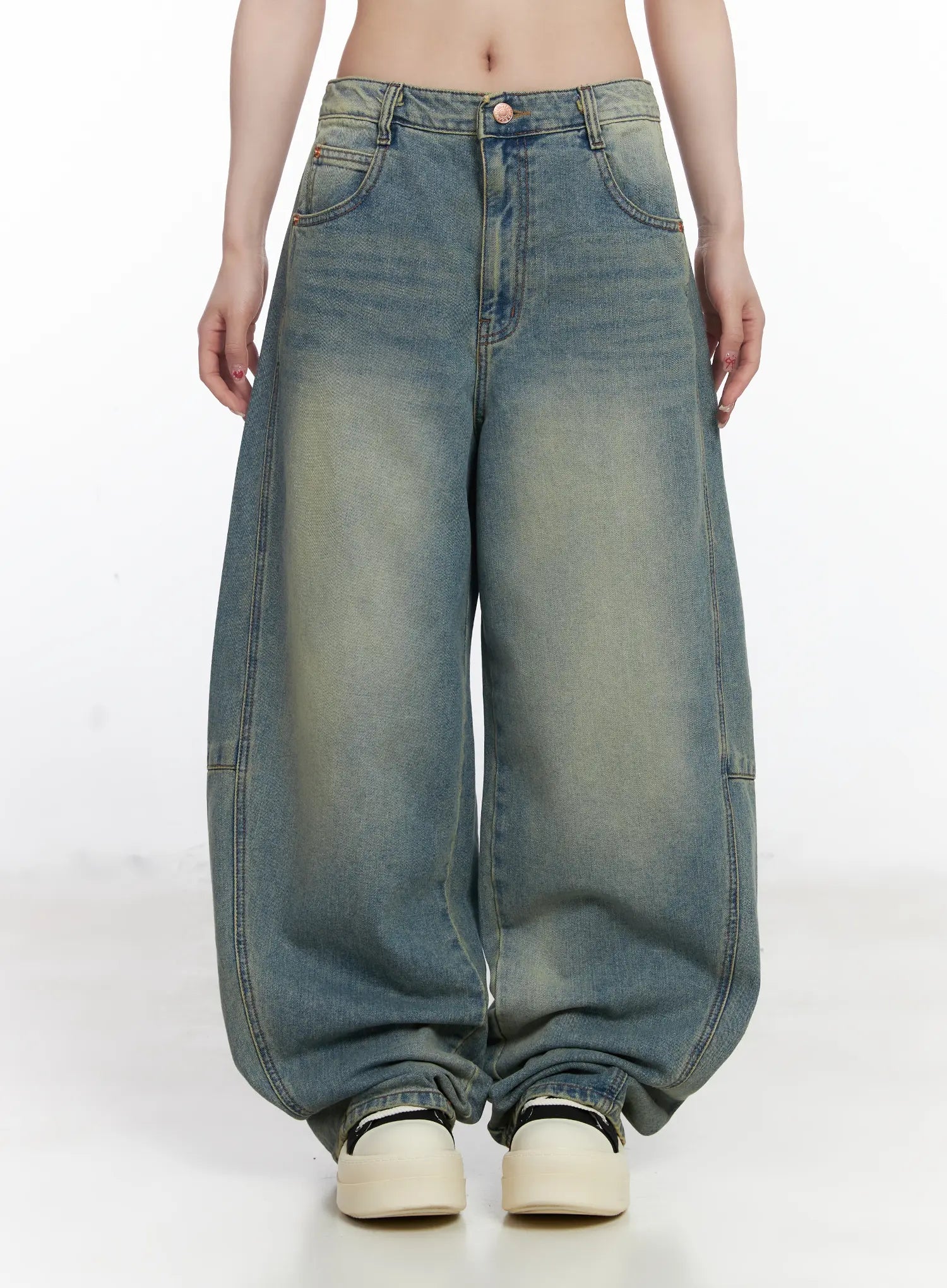 Mariah Wide Leg Baggy Jeans CJ526