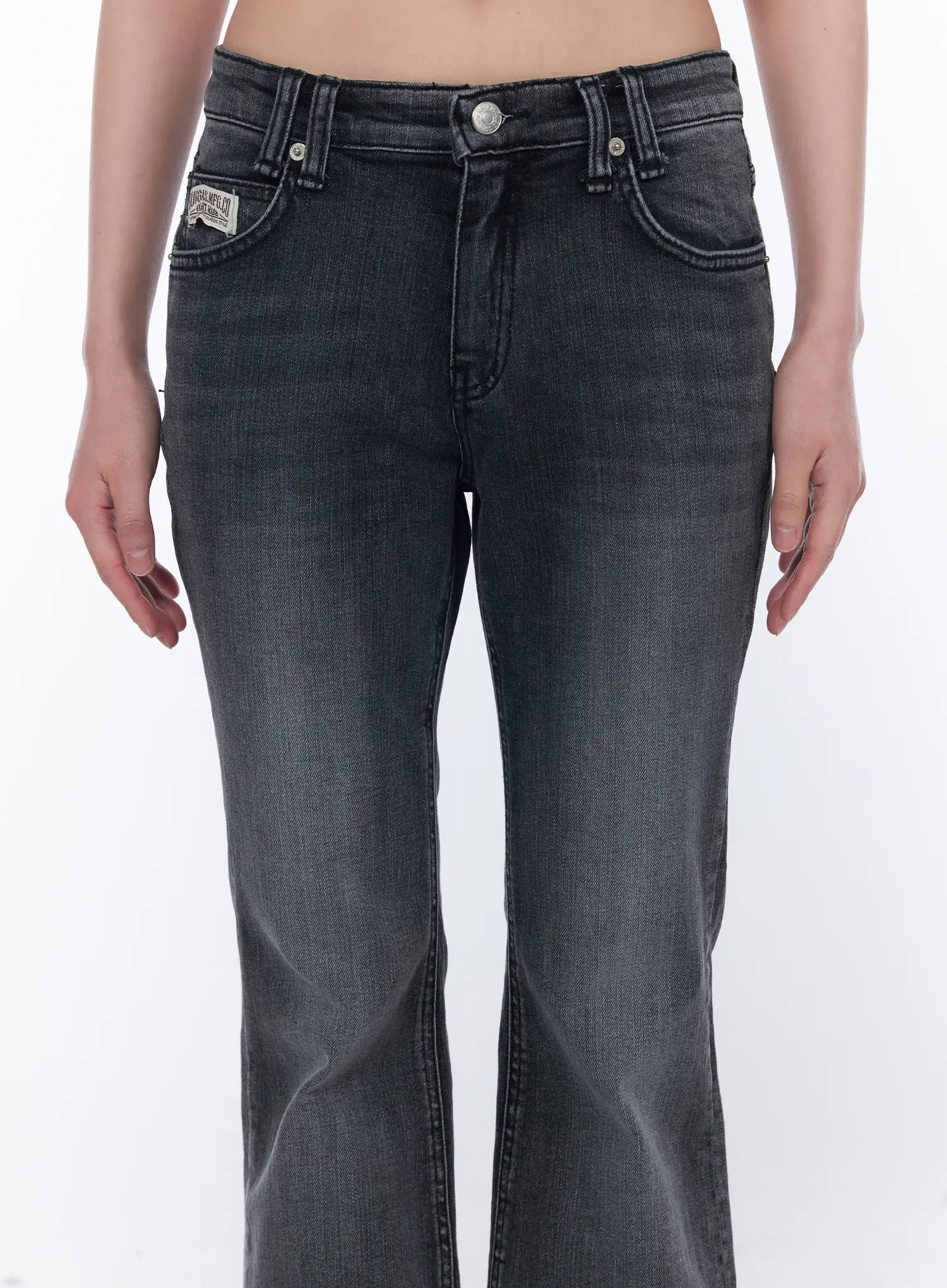Salem Vintage Wash Low Rise Bootcut Jeans CA530
