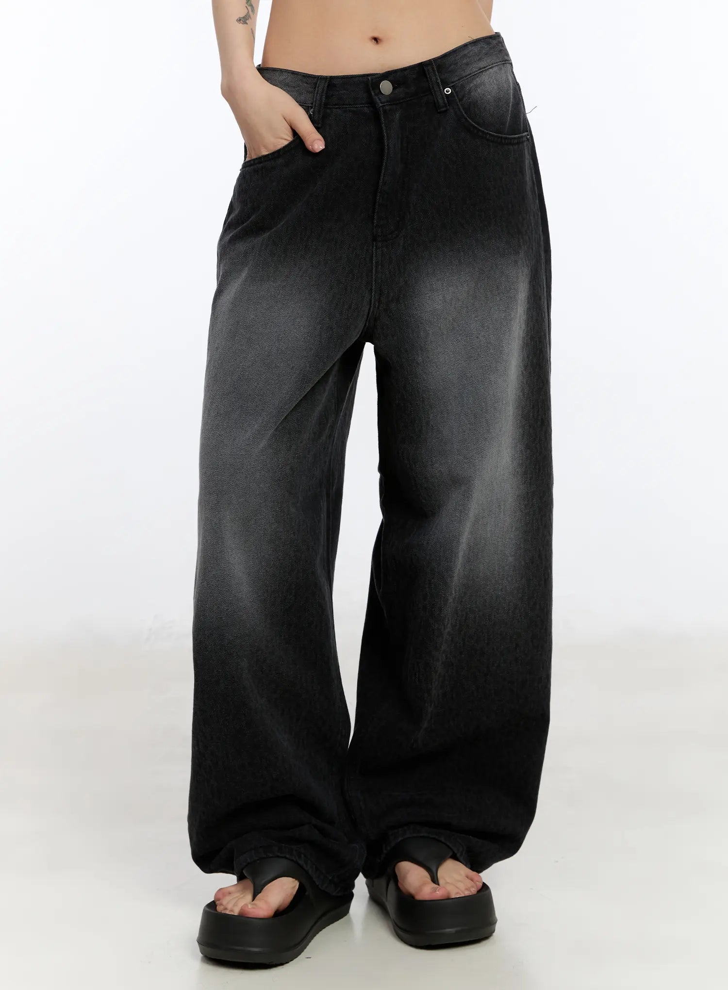 Salma Leopard Print Wide Leg Jeans CA508