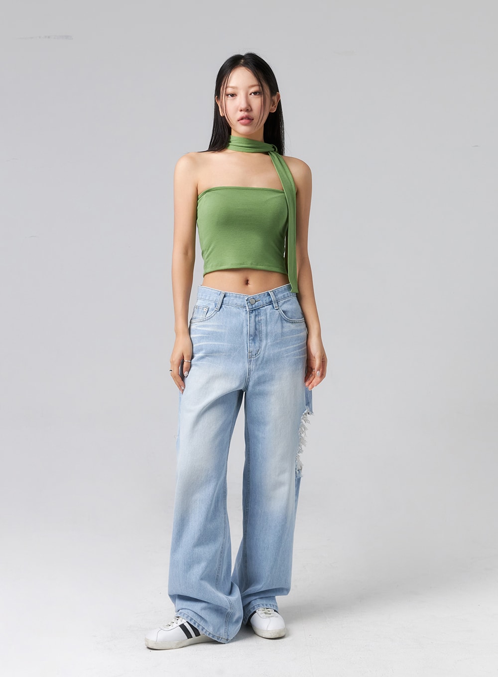 Ripped Side Jeans CL320