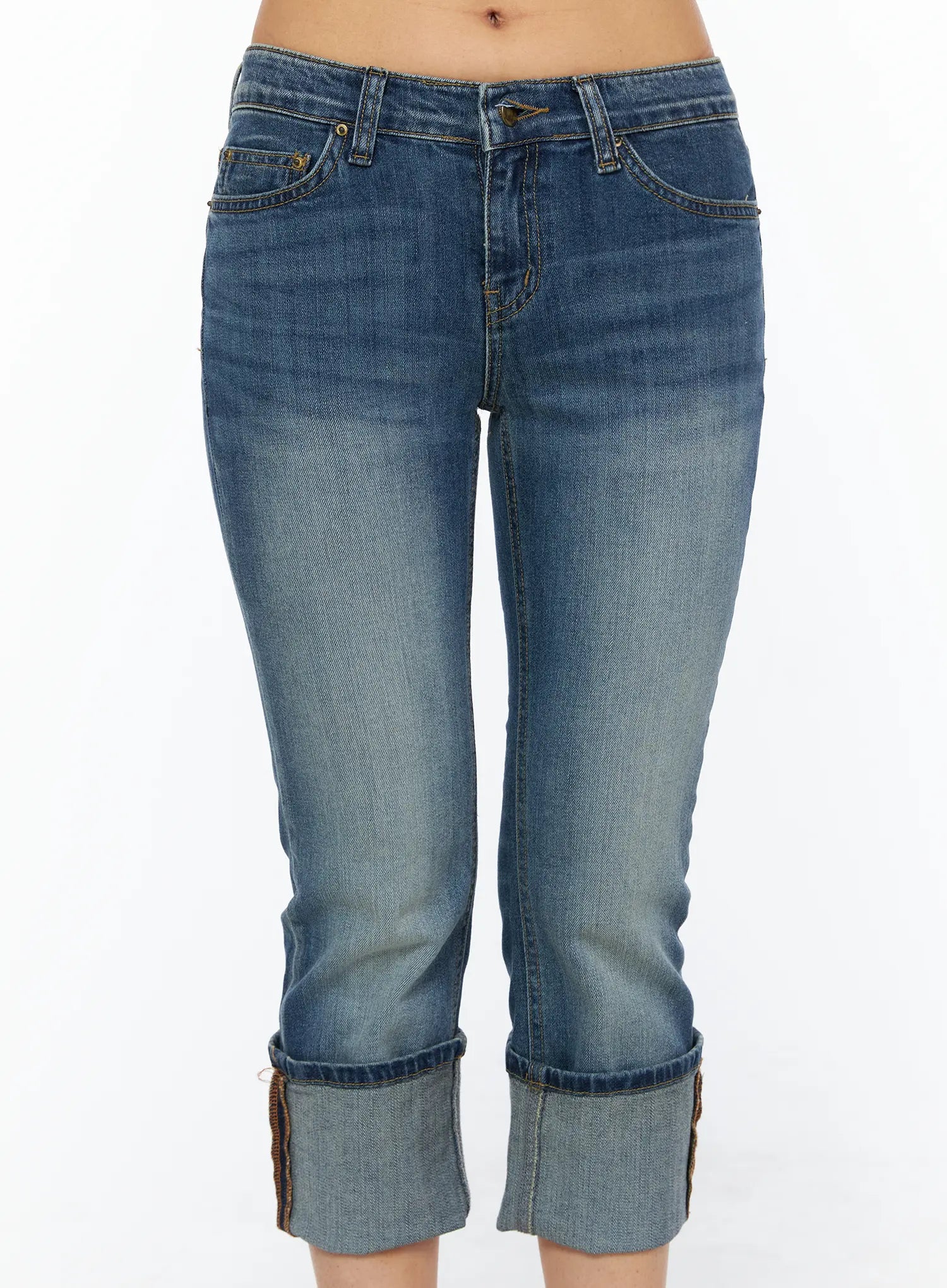 Rena Roll-Up Capri Jeans CU517