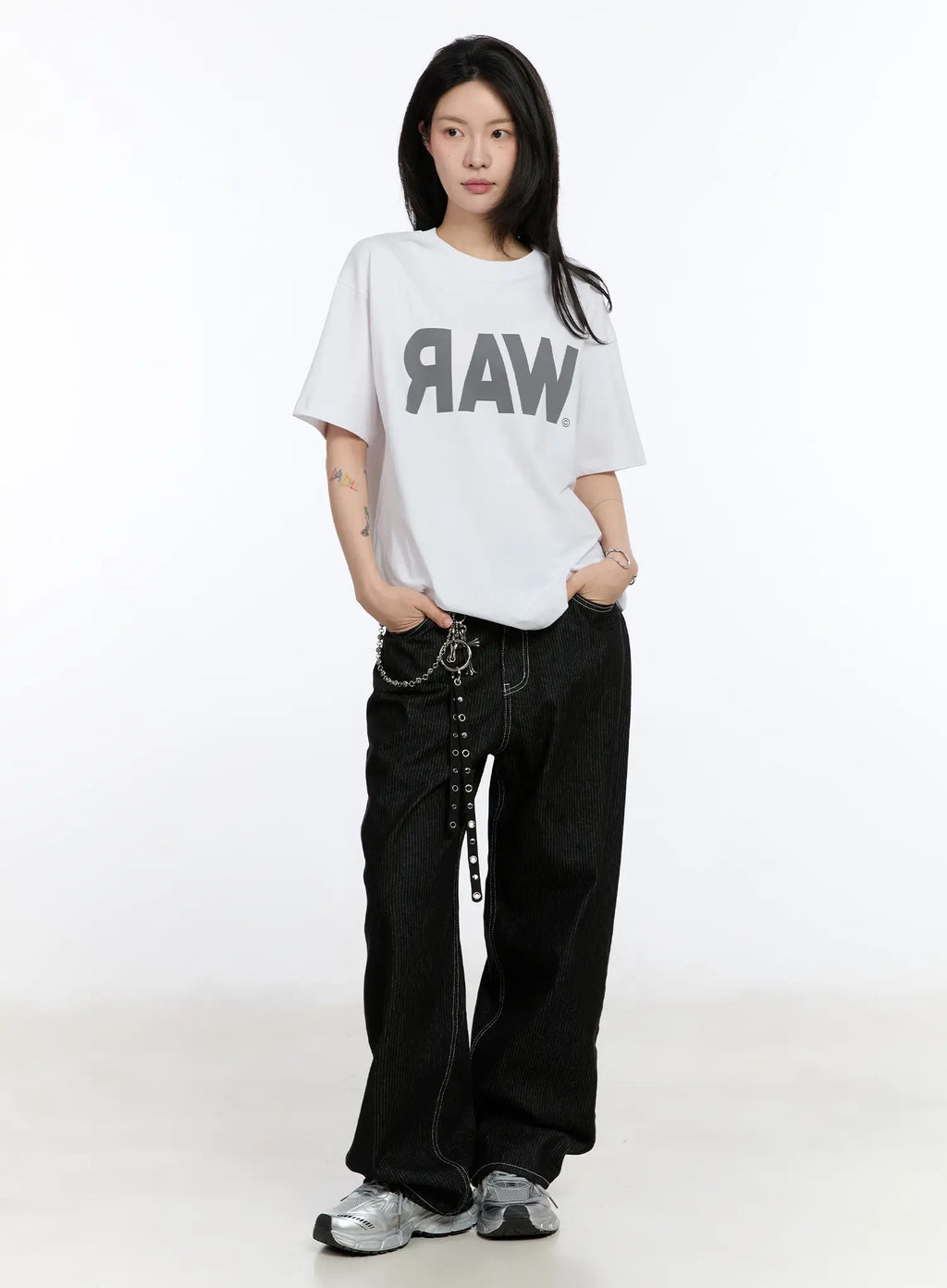 Athe Wide Stripe Jeans CA506