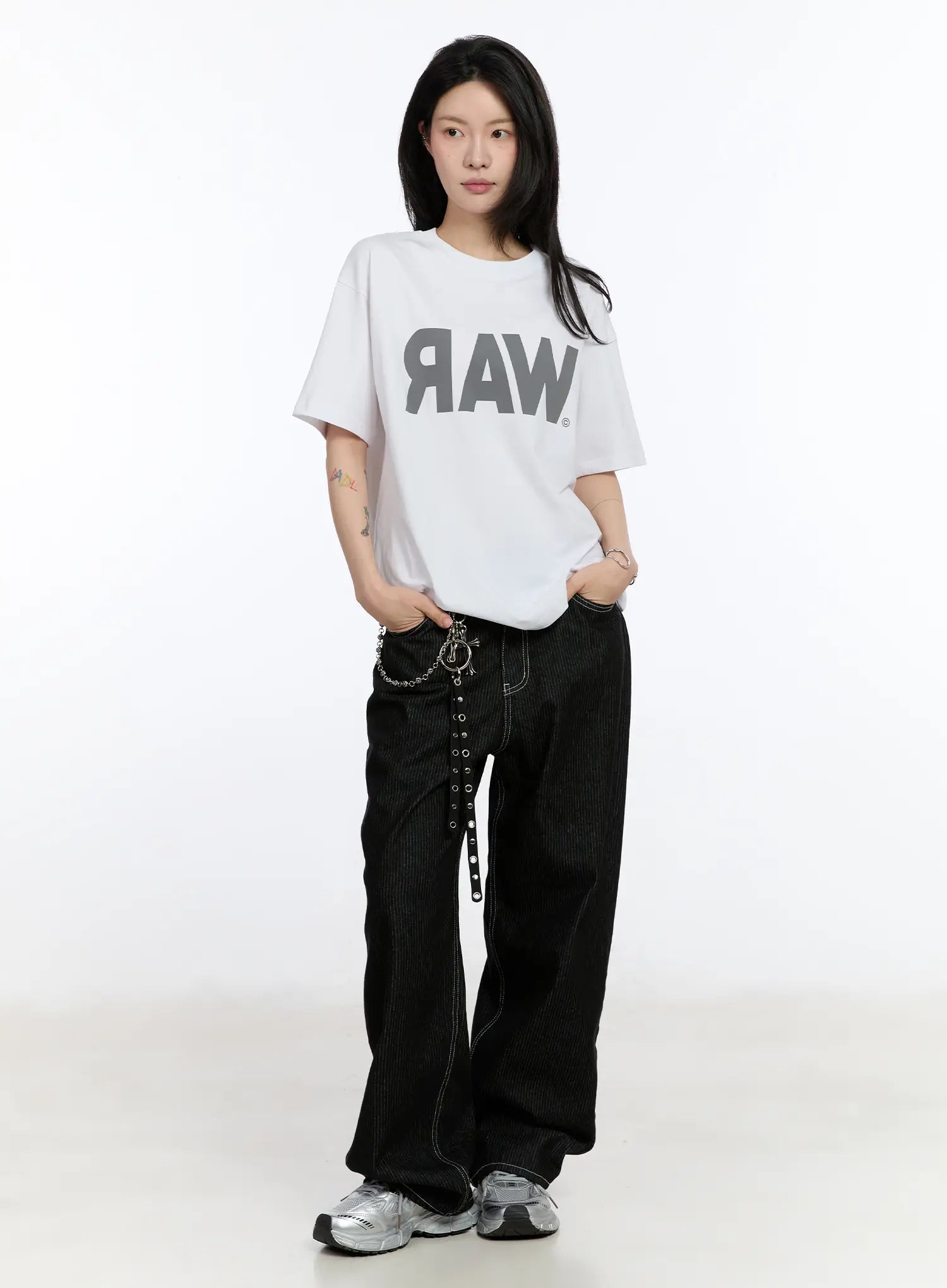 Athe Wide Stripe Jeans CA506