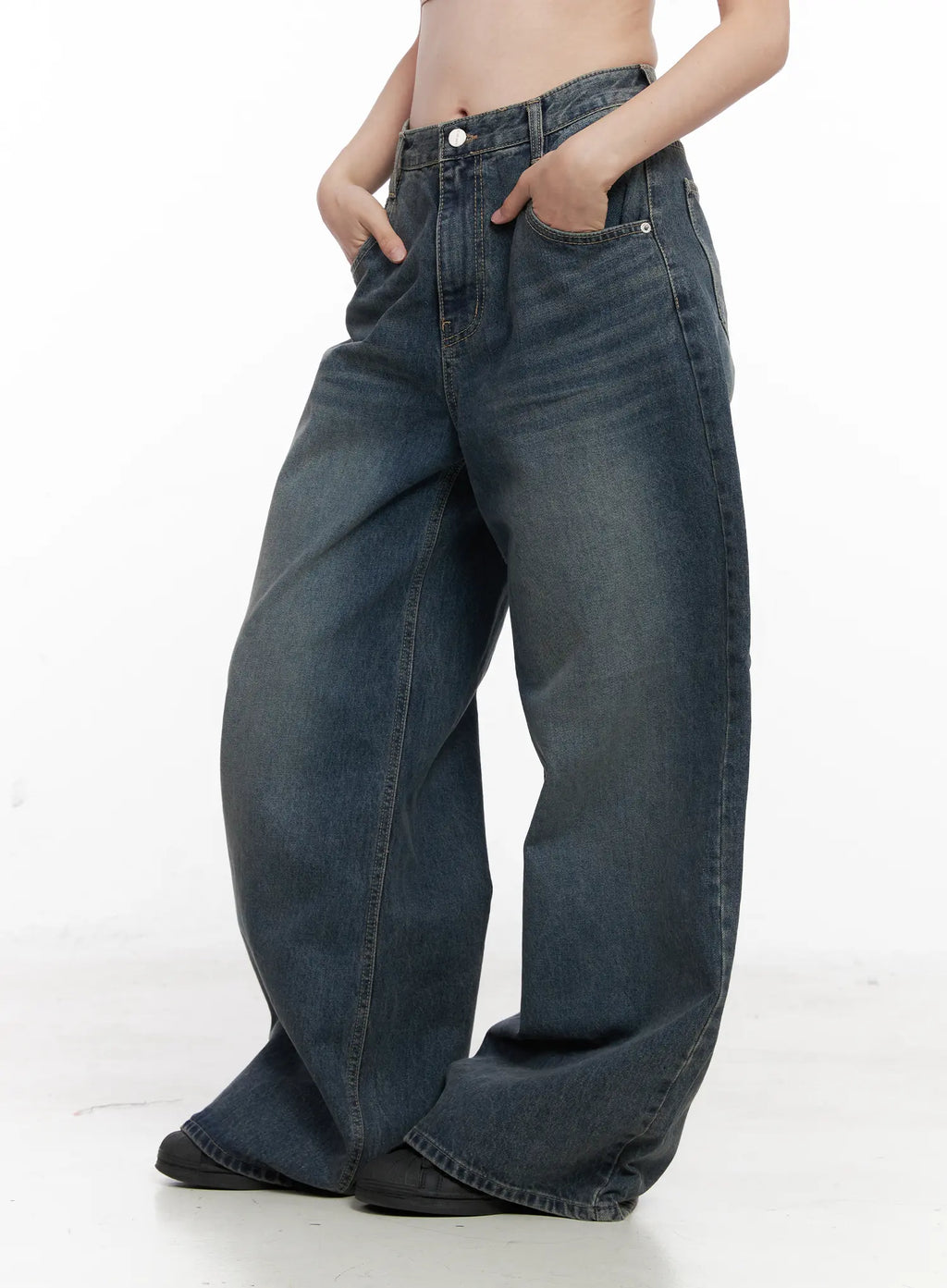 Tutt Washed Wide Leg Jeans CN504