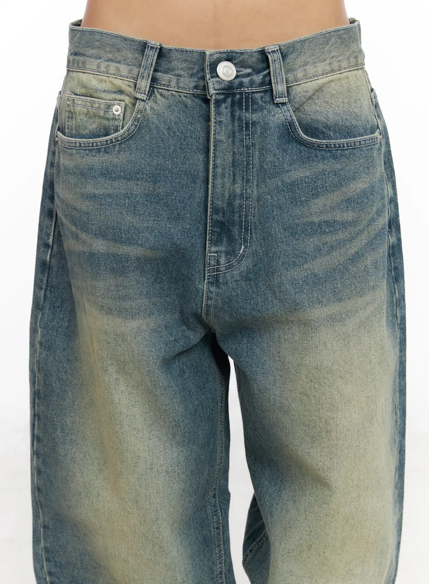 Sol Vintage Washed Baggy Jeans CF512