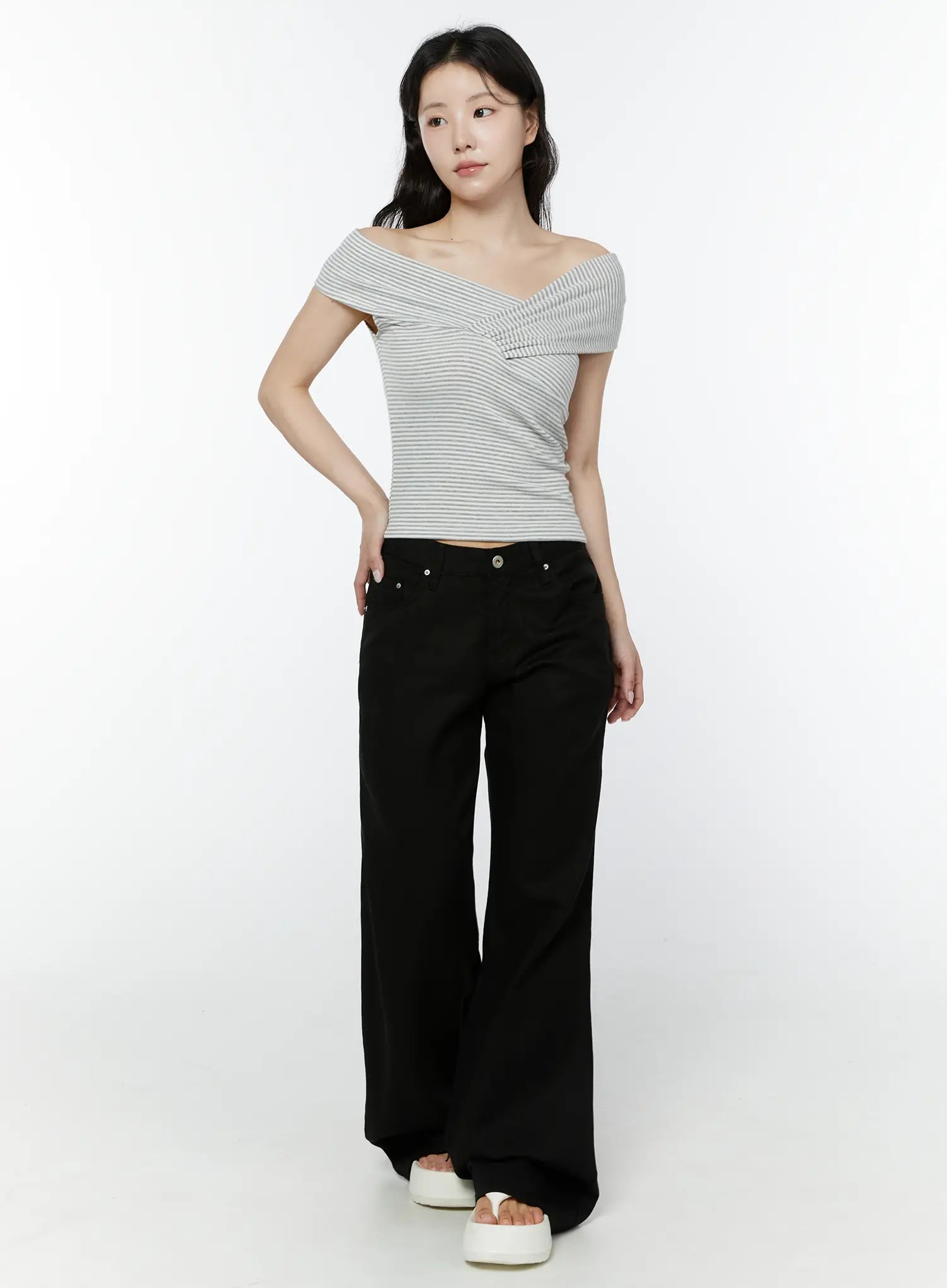 Amaiyah Low Rise Summer Bootcut Pants IY511