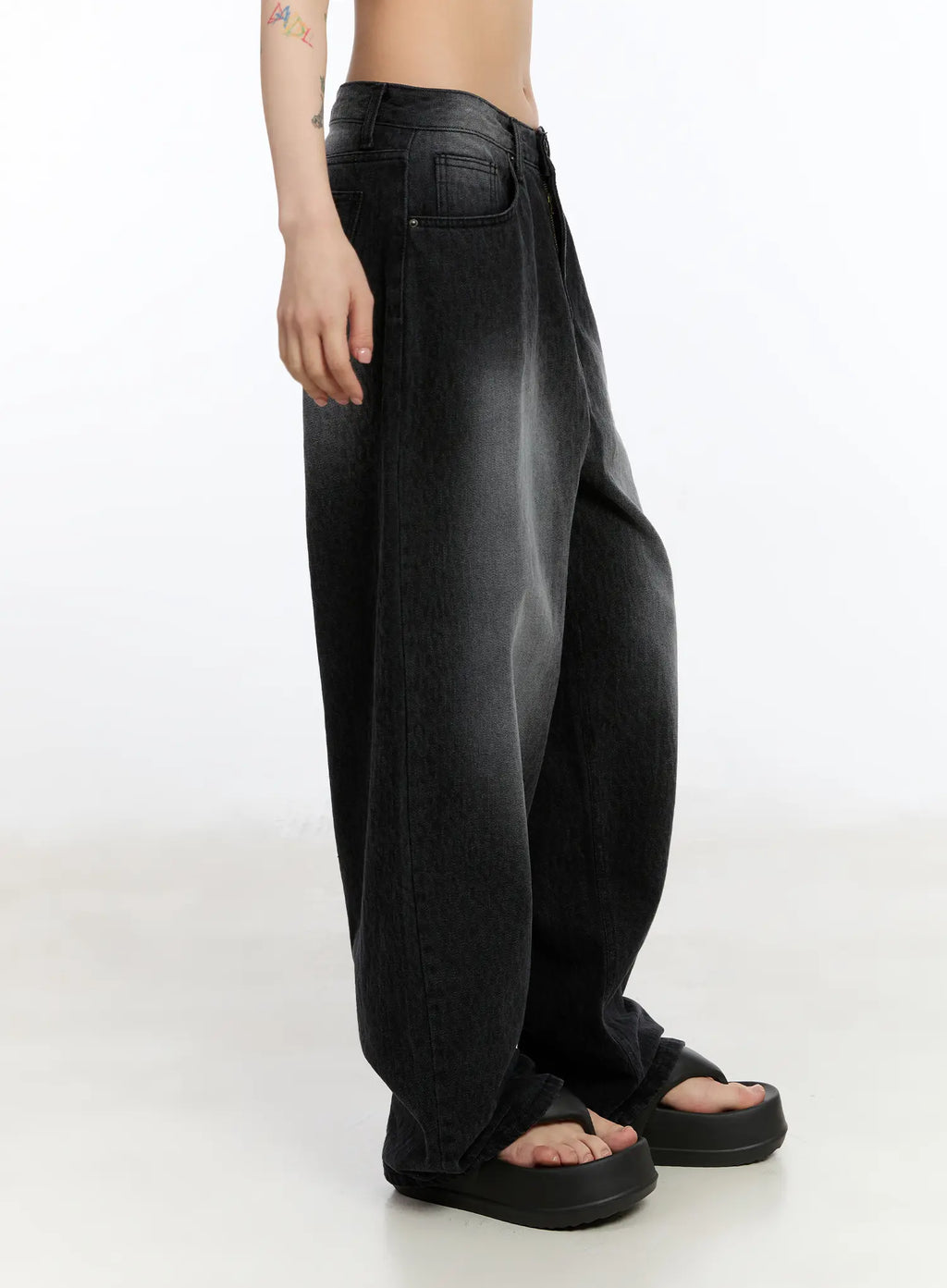 Salma Leopard Print Wide Leg Jeans CA508