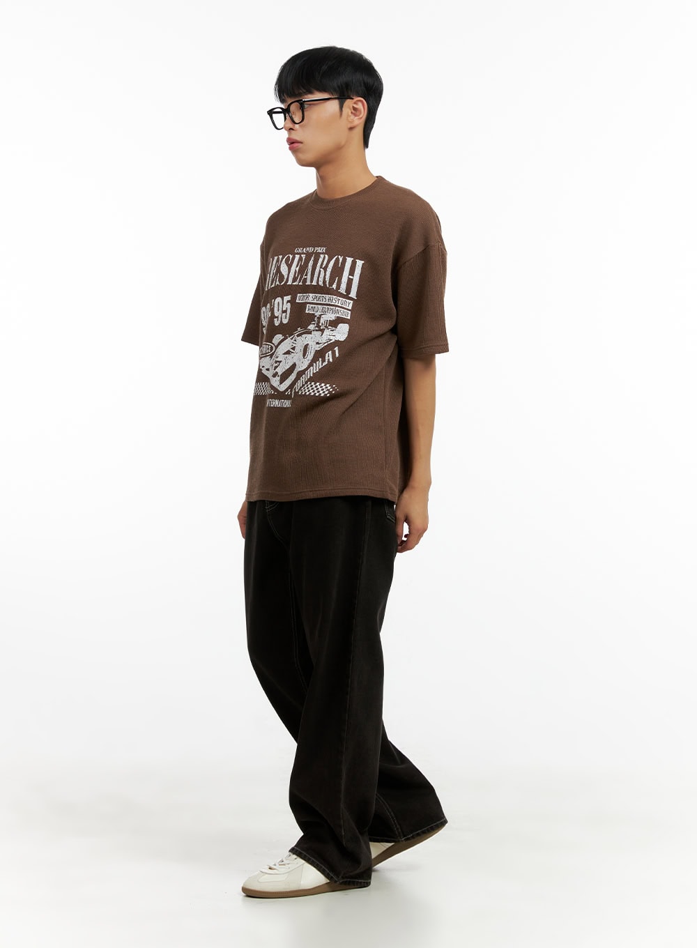 Men's Wide Fit Washed Baggy Jeans CL429