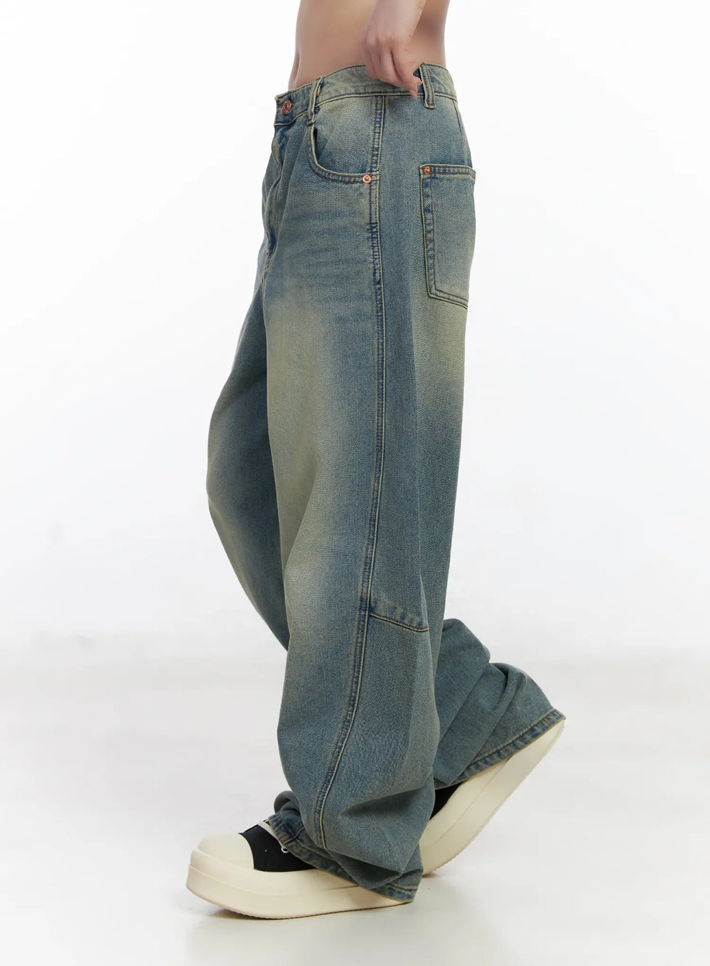 Mariah Wide Leg Baggy Jeans CJ526